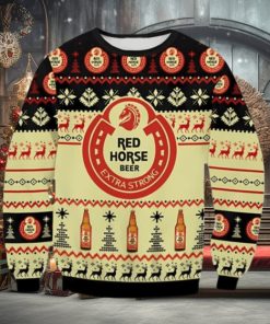 Red Horse Beer Extra Strong Ugly Christmas Sweater Gift For Men And Women