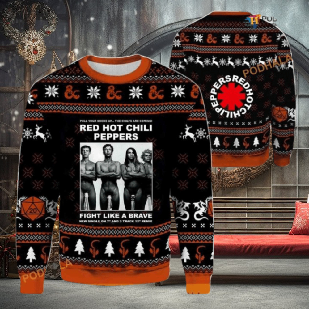 Red Hot Chili Peppers 2023 3D Sweater, Friends Christmas Sweater Red Hot Chili Peppers 2023 3D Sweater, Friends Christmas Sweater