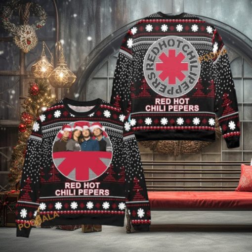 Red Hot Chili Peppers 3D Ugly Christmas Sweater, Funny Sweater