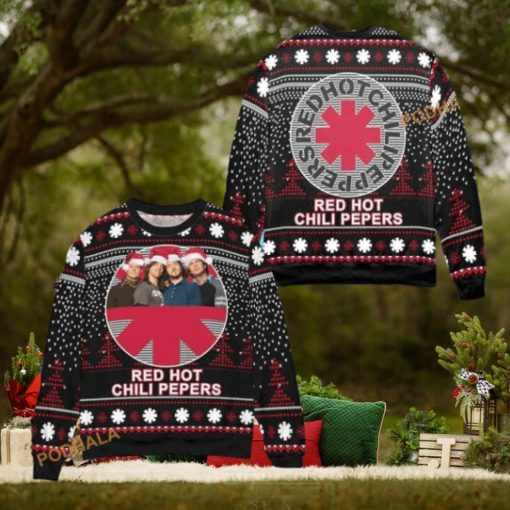 Red Hot Chili Peppers 3D Ugly Christmas Sweater, Funny Sweater