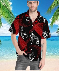 Red Koi Fish Hawaiian Shirt