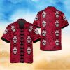 Red Pattern Color Skull Hawaiian Shirt