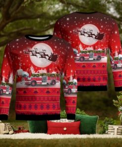 Red River Fire Department Christmas Ugly Sweater 3D Gift For Men And Women