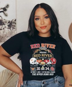Red River Rivalry Allstate Red River Rivalry 2023 The River Runs Red Shirt