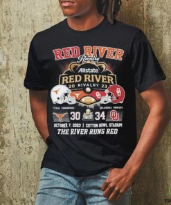 Red River Rivalry Allstate Red River Rivalry 2023 The River Runs Red Shirt 3 Red River Rivalry Allstate Red River Rivalry 2023 The River Runs Red Shirt