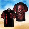 Red Rose Gothic Skull Custom Name Hawaiian Shirt For Men Women Adult