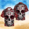 Red Skull Floral Tropical Hawaiian Shirt