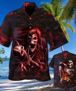 Red Skull Hawaiian Shirt