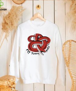 Red Snake my Tummy hurts hoodie, sweater, longsleeve, shirt v-neck, t-shirt