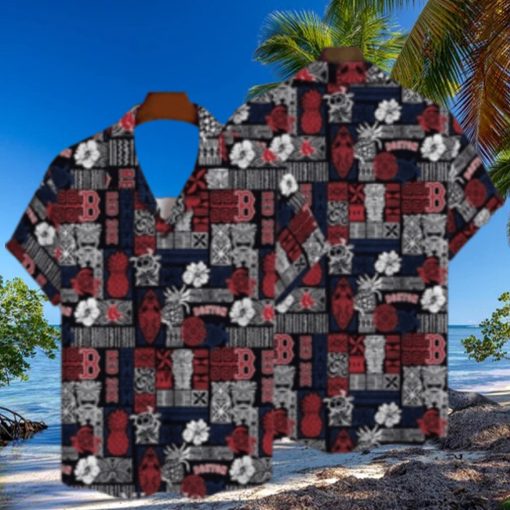 Red Sox Tiki Luau Party Hawaiian Shirt