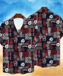 Red Sox Tiki Luau Party Hawaiian Shirt