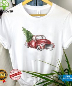 Red Truck Merry Christmas Family Shirt