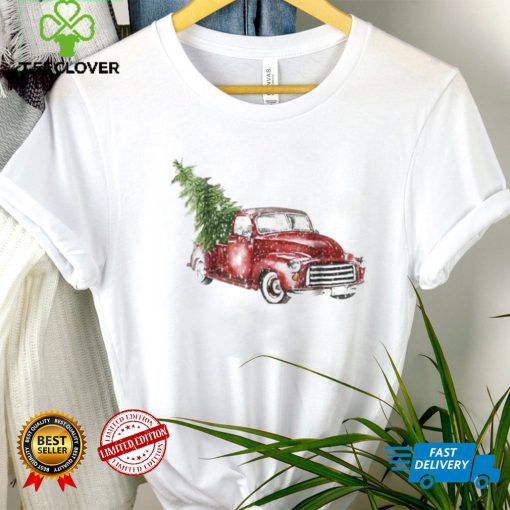 Red Truck Merry Christmas Family Shirt