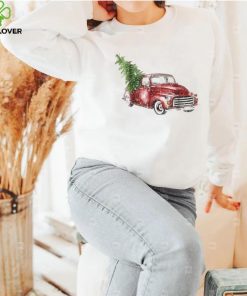Red Truck Merry Christmas Family Shirt