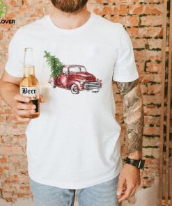 Red Truck Merry Christmas Family Shirt