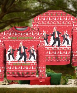 Red Trump Dancing Make Christmas Great Again Ugly Sweater