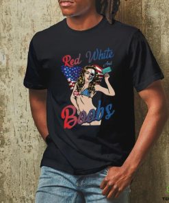 Red White And Boobs Funny 4th Of July Shirt