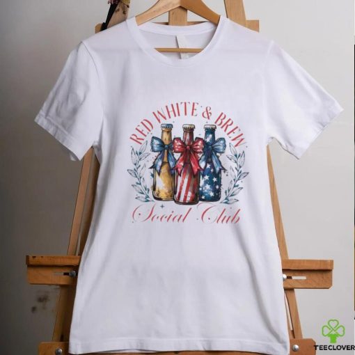 Red White And Brew Social Club 4th Of July Beer Shirt