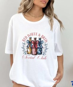 Red White And Brew Social Club 4th Of July Beer Shirt