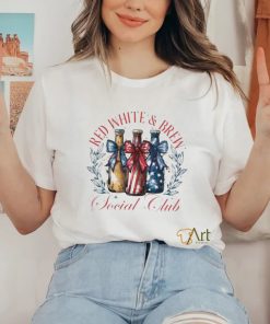 Red White And Brew Social Club 4th Of July Beer Shirt