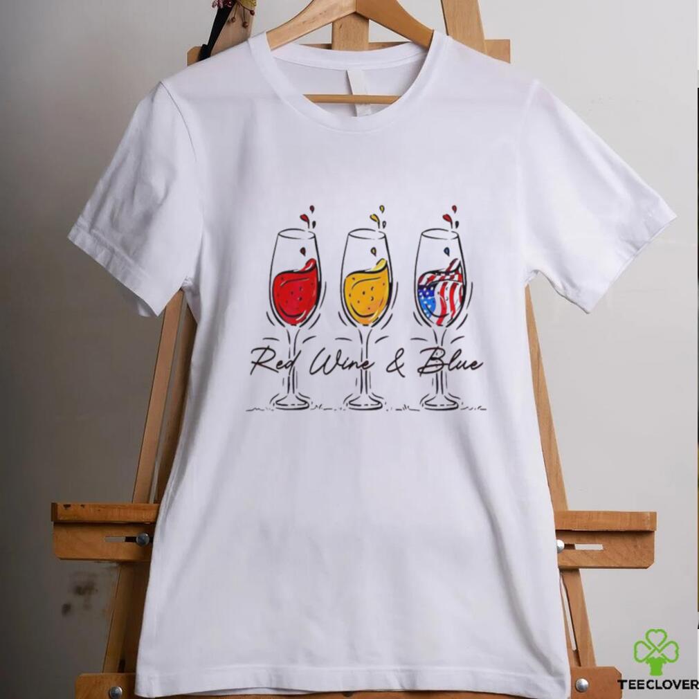 Red Wine And Blue Drinking America Shirt Red Wine And Blue Drinking America Shirt