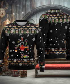 Red Wine Merry Christmas Ugly Christmas Sweater