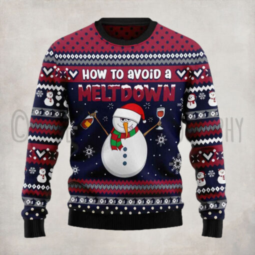 Red Wine Snowman How To Avoid A Meltdown Ugly Christmas Sweater