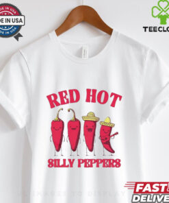 Red hot silly peppers cute t shirt