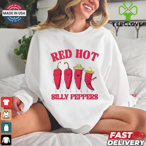 Red hot silly peppers cute t shirt
