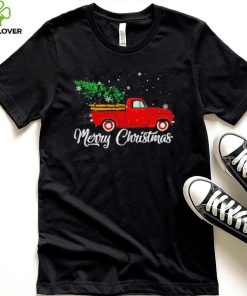 Red truck pick up Christmas tree hoodie, sweater, longsleeve, shirt v-neck, t-shirt