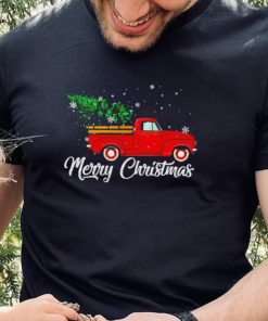 Red truck pick up Christmas tree hoodie, sweater, longsleeve, shirt v-neck, t-shirt