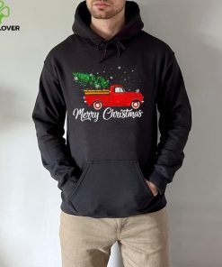 Red truck pick up Christmas tree hoodie, sweater, longsleeve, shirt v-neck, t-shirt