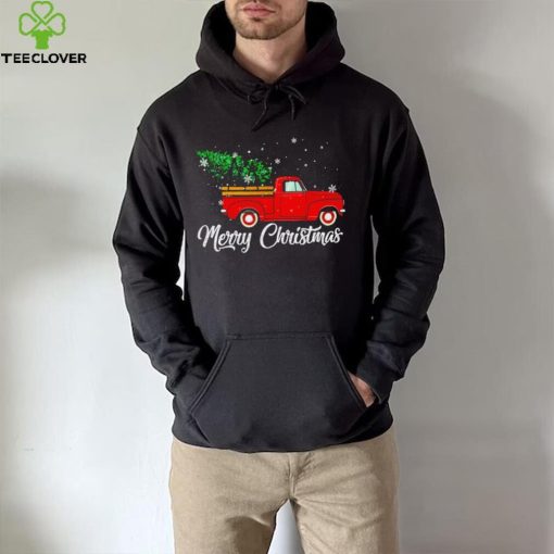 Red truck pick up Christmas tree hoodie, sweater, longsleeve, shirt v-neck, t-shirt