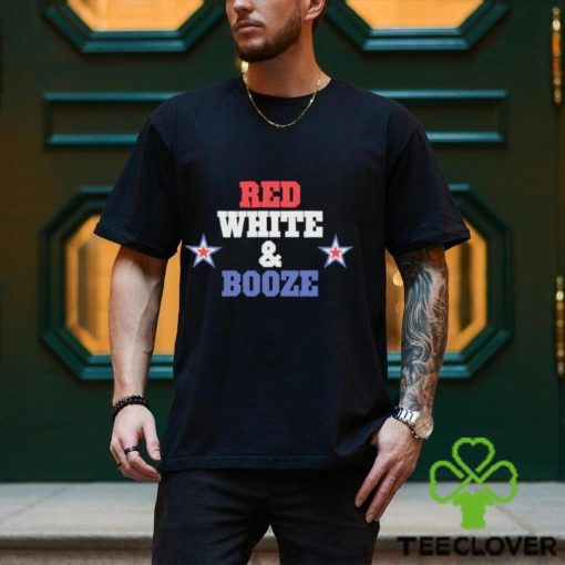 Red white and booze star shirt