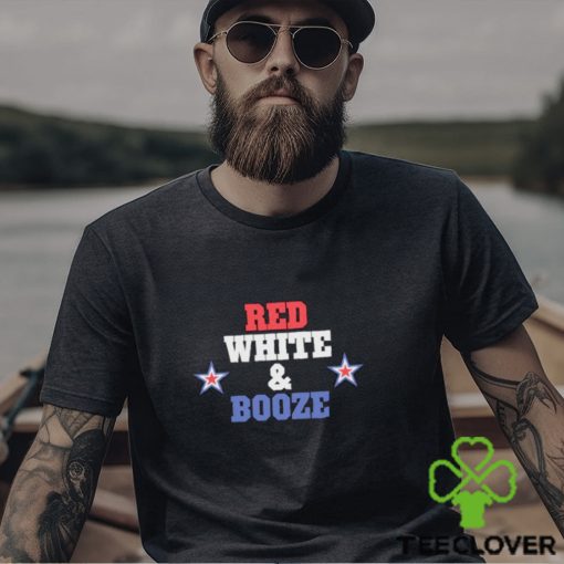 Red white and booze star shirt