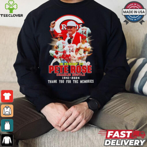 Reds in memory of Pete Rose Charlie Hustle 1941 2024 Shirt