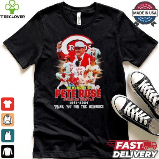 Reds in memory of Pete Rose Charlie Hustle 1941 2024 Shirt