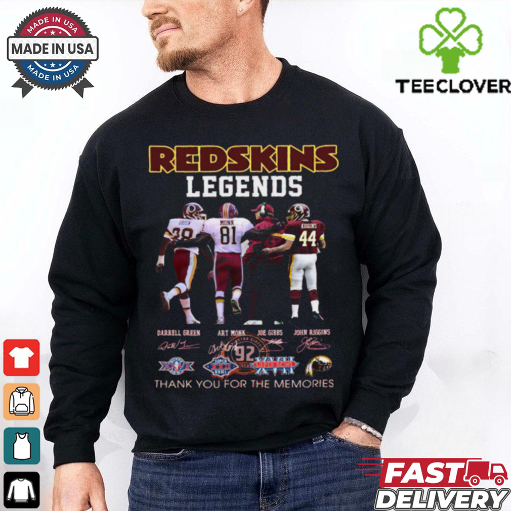 Redskins Legends Thank You For The Memories Signature 2024 Shirt Redskins Legends Thank You For The Memories Signature 2024 Shirt