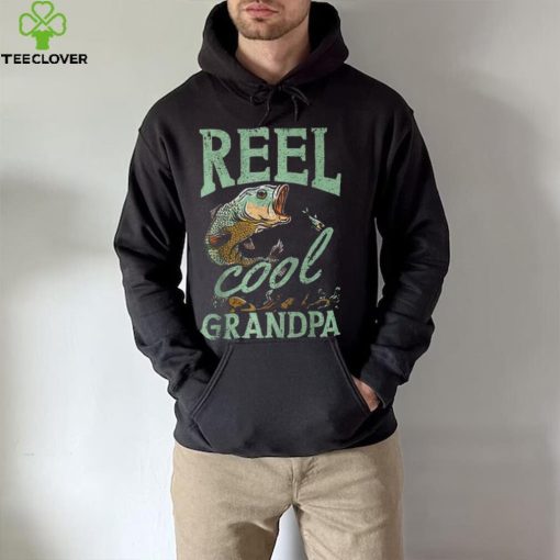 Reel Cool Grandpa Fishing Grandpas Father’s Day Dad T Shirt