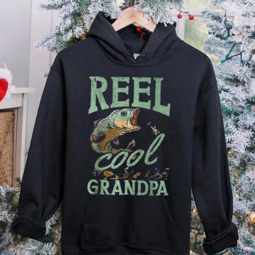 Reel Cool Grandpa Fishing Grandpas Father’s Day Dad T Shirt