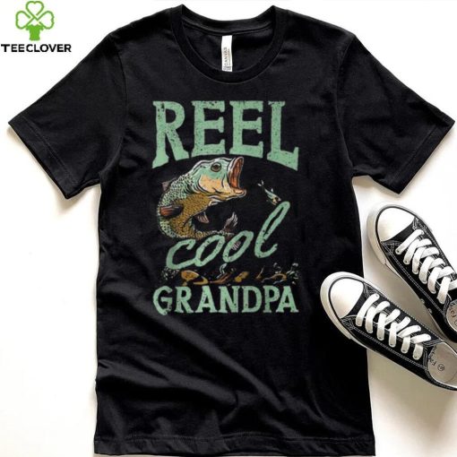 Reel Cool Grandpa Fishing Grandpas Father’s Day Dad T Shirt