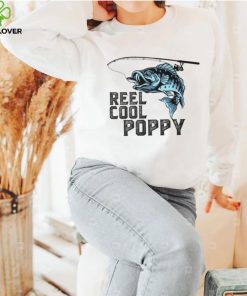 Reel Cool Poppy Fishing Fathers Day Daddy T Shirt