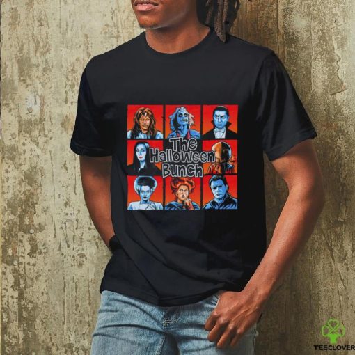 Regan MacNeil Beetlejuice Dracula Morticia Addams Samhain Bride of Frankenstein Winifred Sanderson and Michael Myers X The Brady Bunch shirt