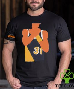 Reggie Miller choke sign shirt