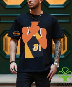 Reggie Miller choke sign shirt