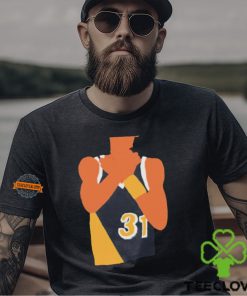 Reggie Miller choke sign shirt