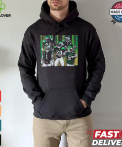 Reggie White, Jason Kelce, Jalen Hurts, Brian Dawkins, and Donovan McNabb Fly Eagles Fly Shirt