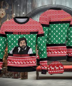 Regular Human Holiday All Over Print Cute Ugly Christmas Sweater