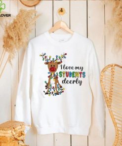 Reindeer I Love My Students Deerly Shirt