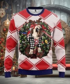 Reindeer Pug Dog Boston Red Sox Christmas Ugly Sweater
